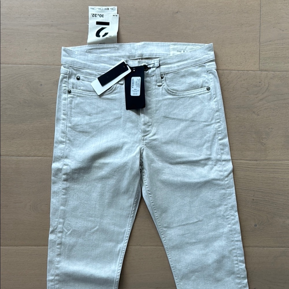 Rag & Bone Light Grey/Beige Denim Jeans - Unworn / Tags On $120